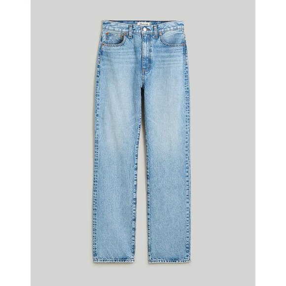 Madewell Petite '90s Straight Jean Womens 26P Blue Mercer Wash READ High Rise - Picture 13 of 16